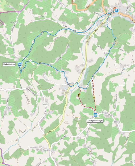 Prikaz na karti 09 MAĐERKINA PJEŠAČKA STAZA Prikaz na karti 09 MAĐERKINA PJEŠAČKA STAZA